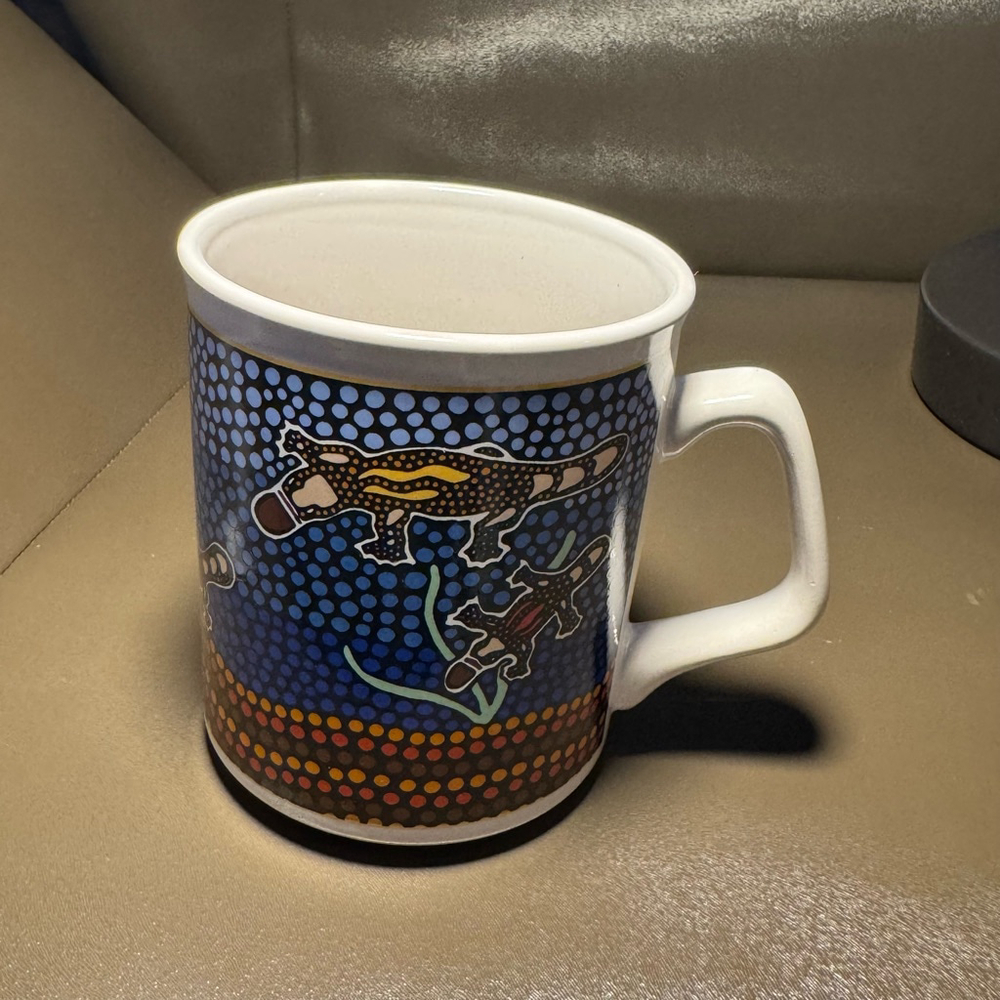 Tobwabba Aboriginal Art-themed Ceramic Coffee Mug